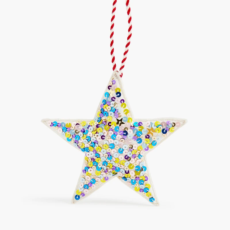 Sequin star ornament