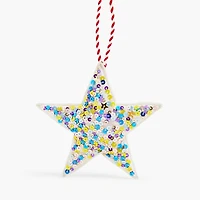 Sequin star ornament