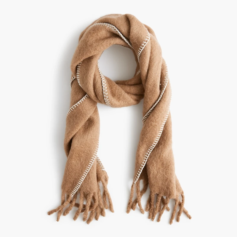 Blanket-stitch scarf