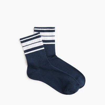 Striped crew socks
