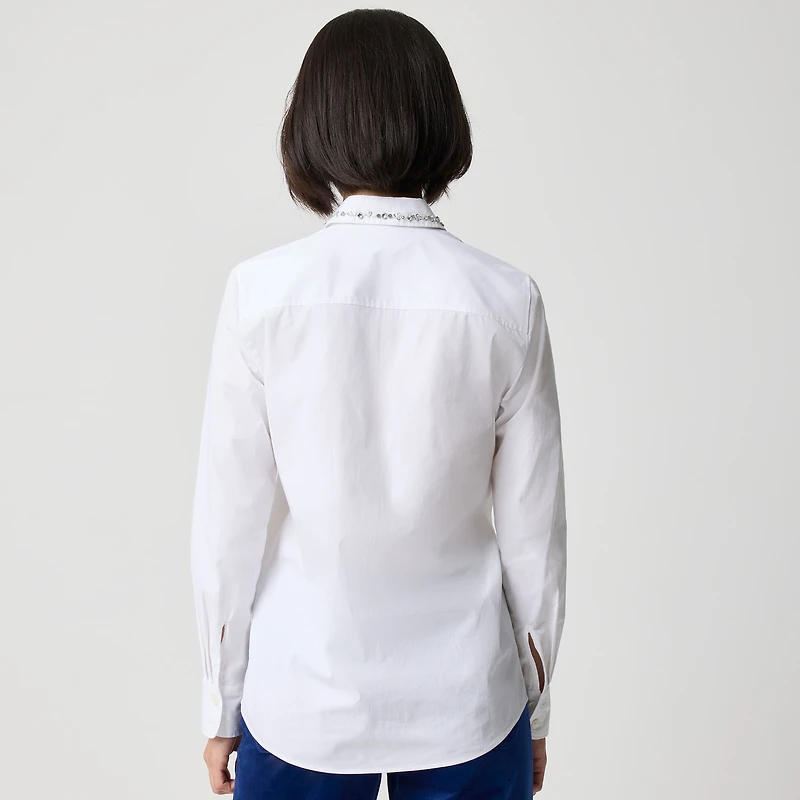 Embellished button-up shirt