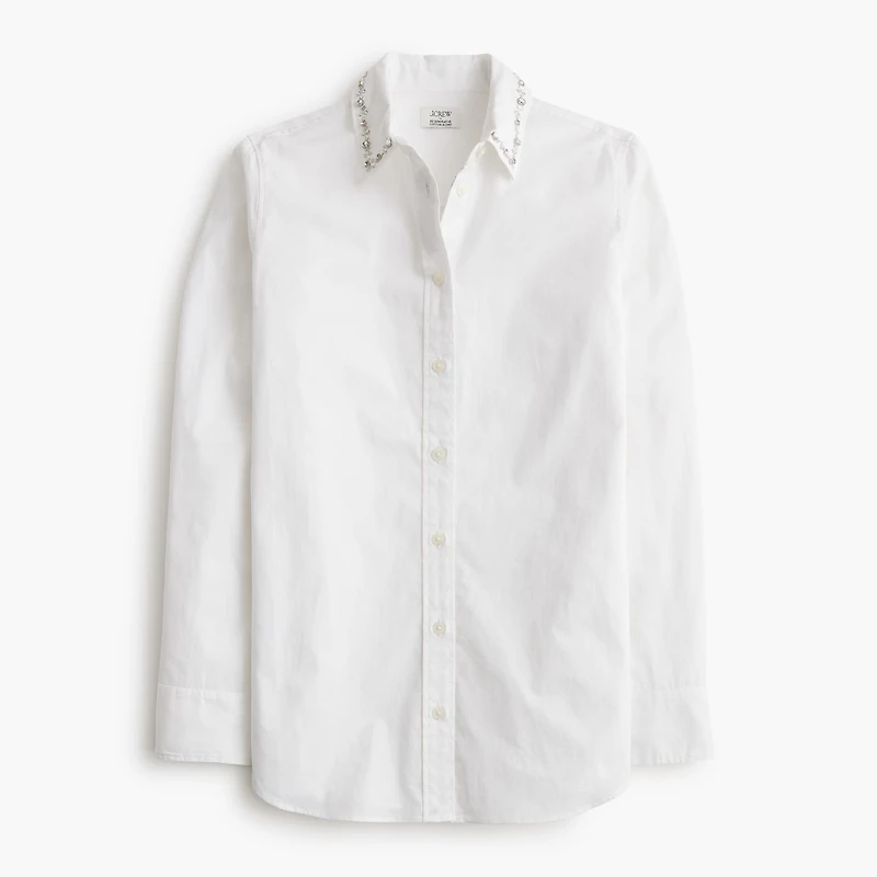 Embellished button-up shirt