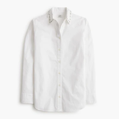 Embellished button-up shirt