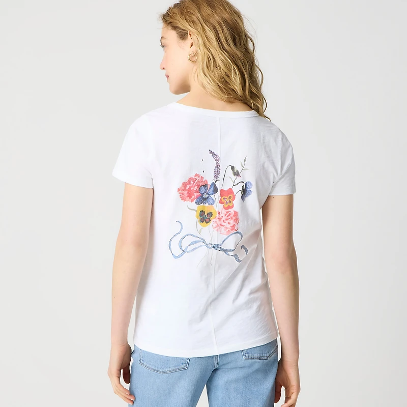 Laura Chautin X J.Crew "The flowers" Pride graphic tee