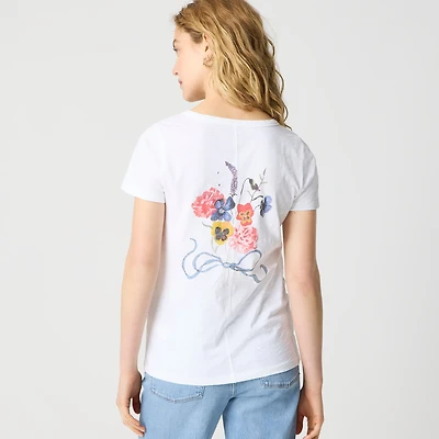 Laura Chautin X J.Crew "The flowers" Pride graphic tee