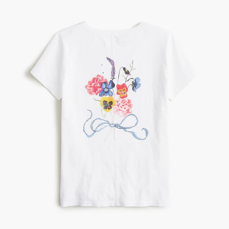 Laura Chautin X J.Crew "The flowers" Pride graphic tee