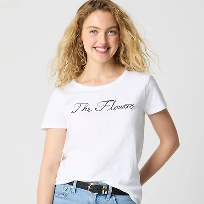 Laura Chautin X J.Crew "The flowers" Pride graphic tee