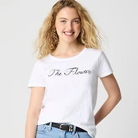 Laura Chautin X J.Crew "The flowers" Pride graphic tee