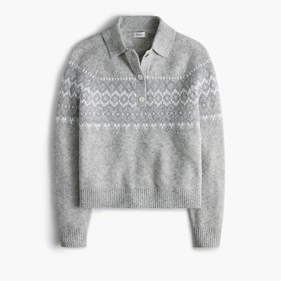 Fair Isle sweater-polo extra-soft yarn