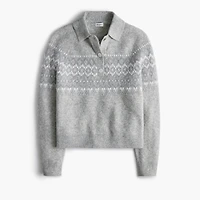 Fair Isle sweater-polo extra-soft yarn