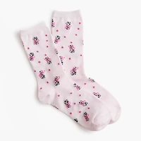 Disco ball snowman trouser socks