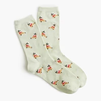 Reindeer trouser socks