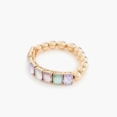 Girls' rainbow gem bracelet