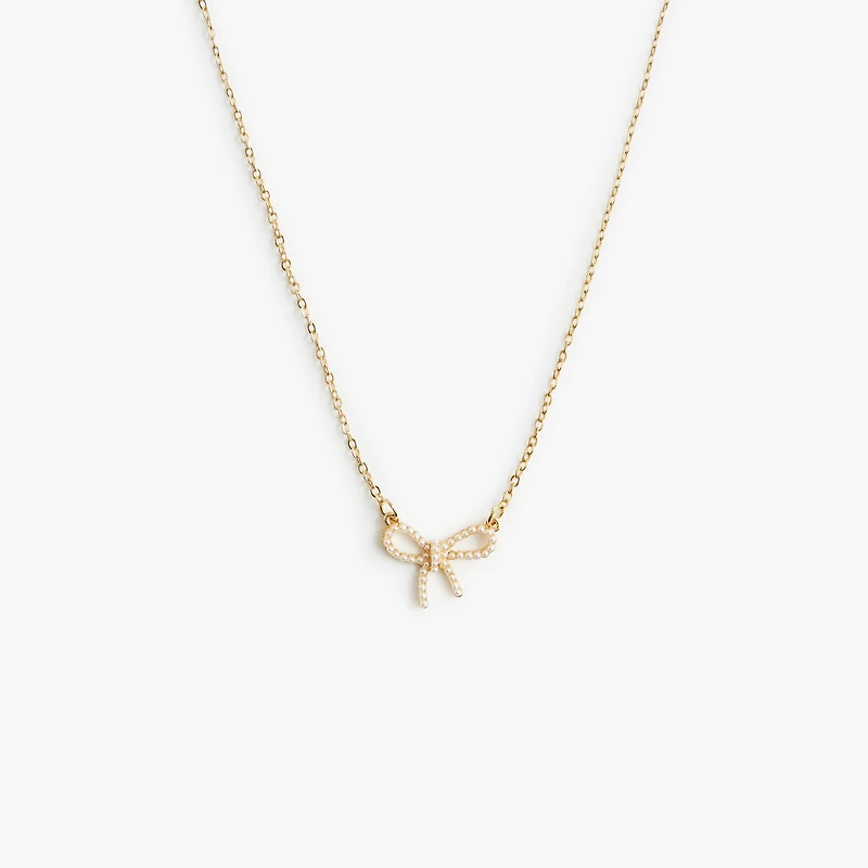 Girls' bow necklace and bracelet set-of-two