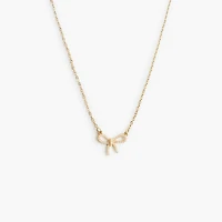 Girls' bow necklace and bracelet set-of-two