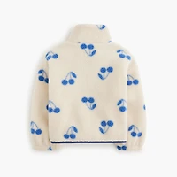 Girls' cherries sherpa full-zip