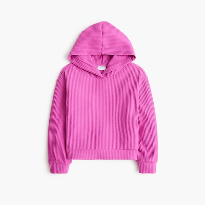 Girls' ribbed hoodie