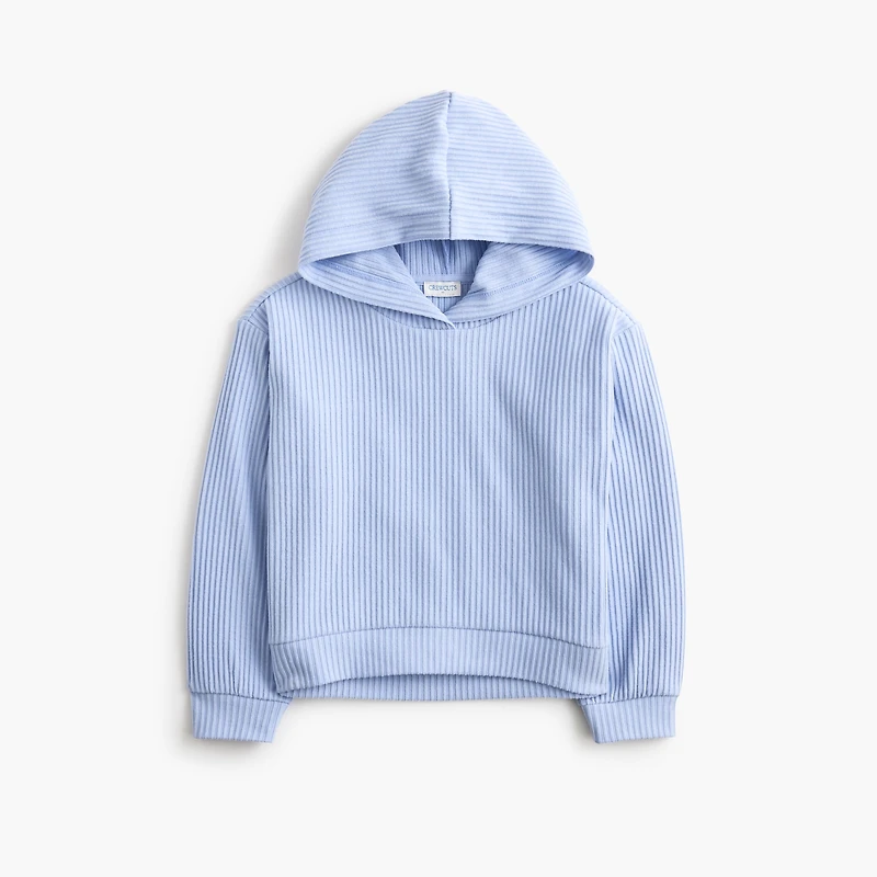 Girls' ribbed hoodie