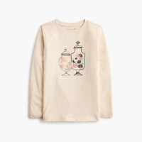 Girls' glitter candy jar graphic tee