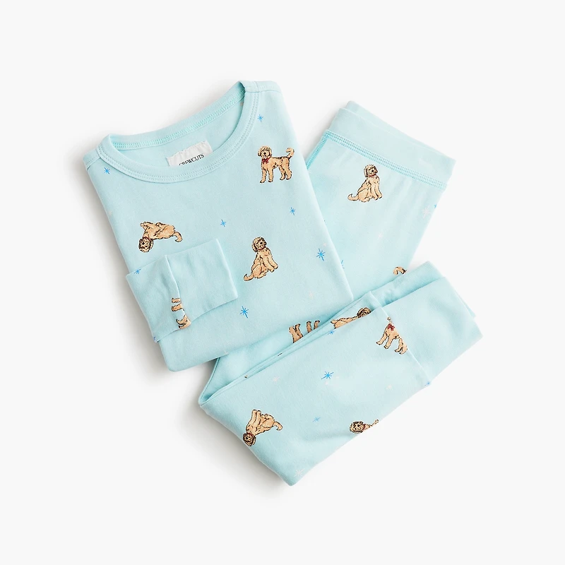 Kids' goldendoodle pajama set