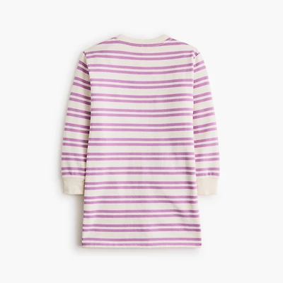 Girls' striped sweatshirt-dress
