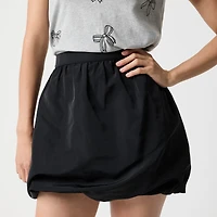 Bubble-hem mini skirt