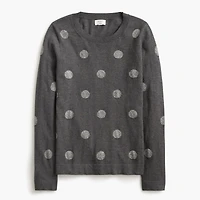 Shimmery polka-dot Teddie sweater