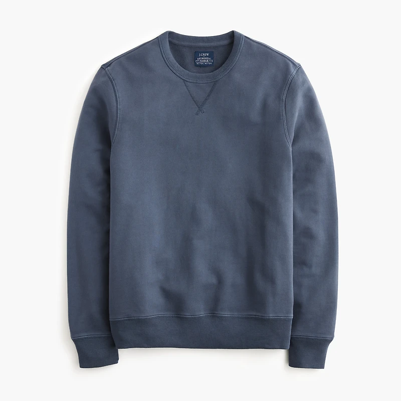 Garment-dyed crewneck sweatshirt