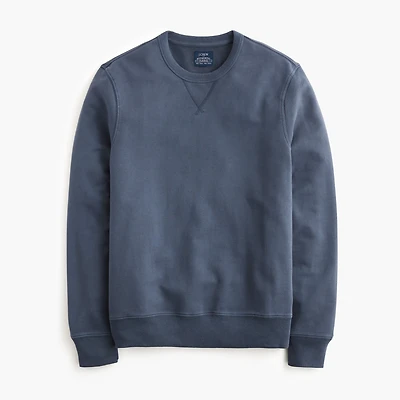 Garment-dyed crewneck sweatshirt