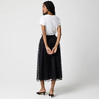 Dot midi skirt