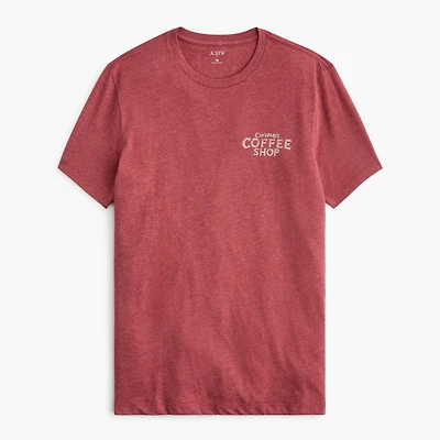 "Corner coffee shop" graphic tee