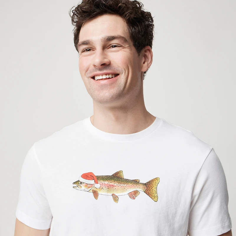 Santa trout graphic tee