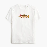 Santa trout graphic tee