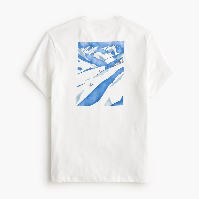 Ski mountain graphic tee