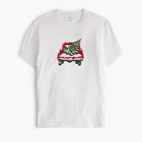 Holiday tree and truck graphic tee