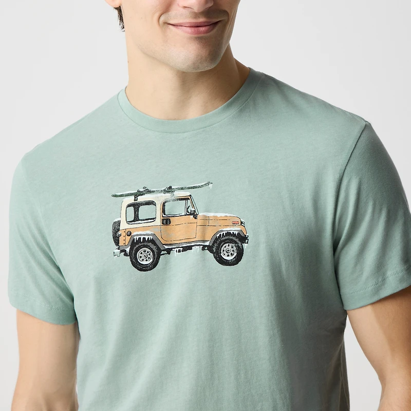 Ski truck graphic tee