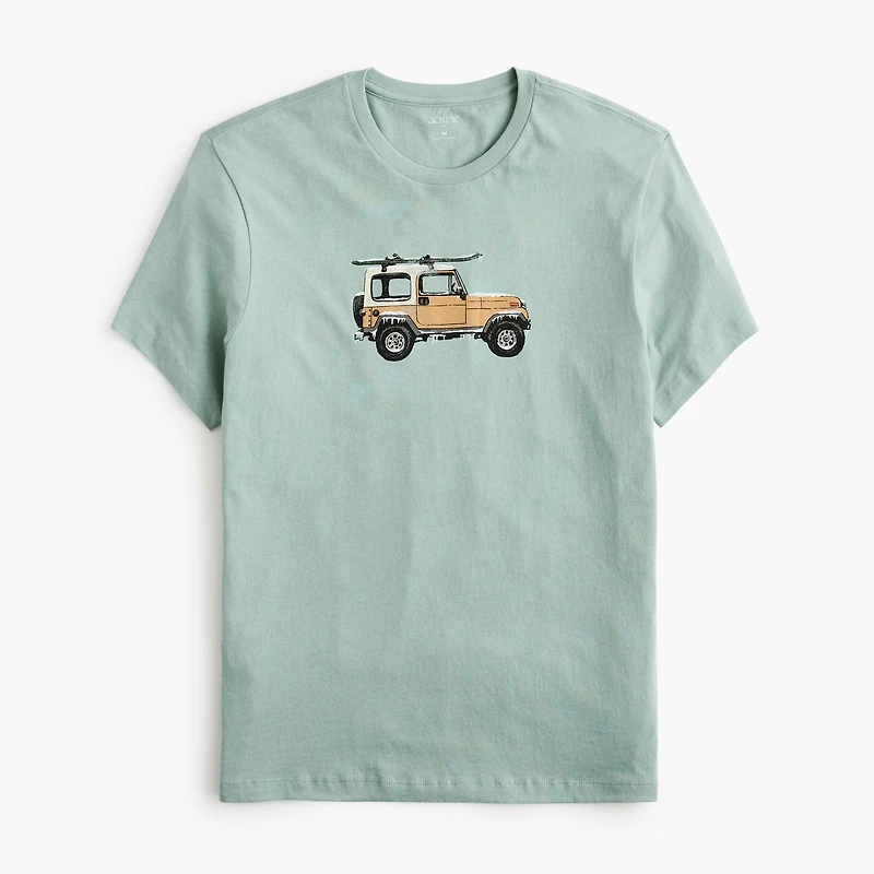 Ski truck graphic tee
