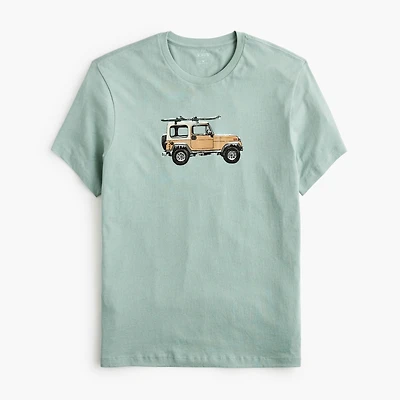 Ski truck graphic tee