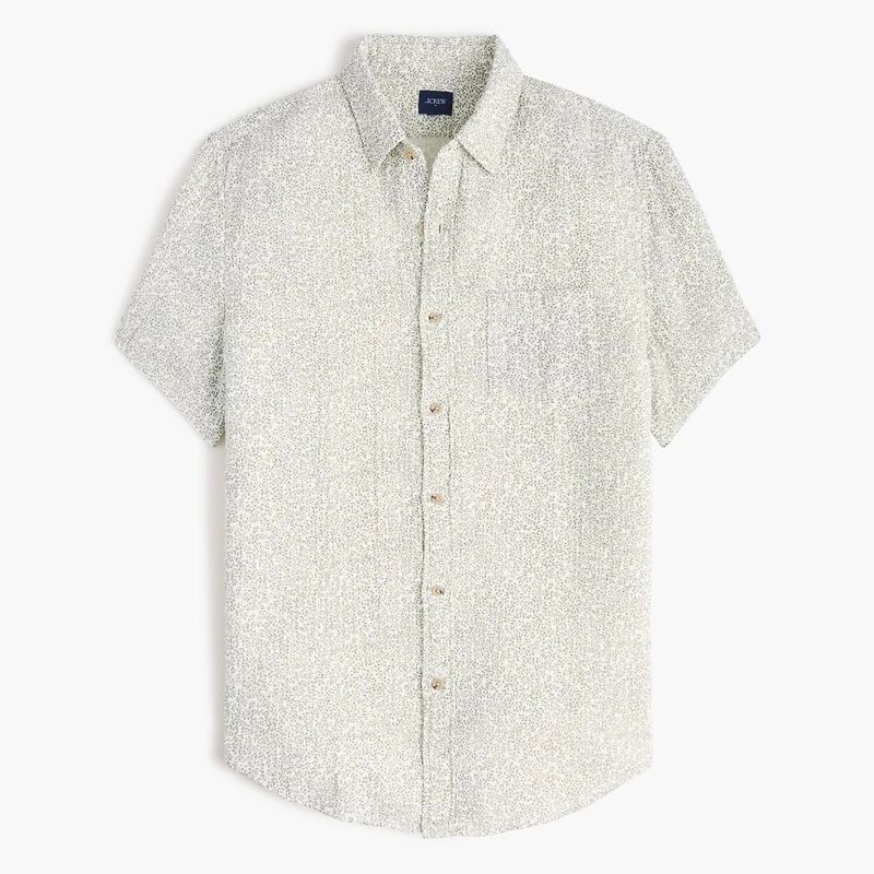 Short-sleeve gauze shirt