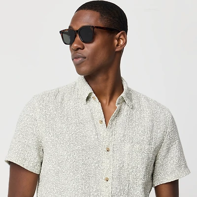 Short-sleeve gauze shirt