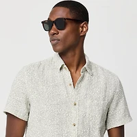 Short-sleeve gauze shirt