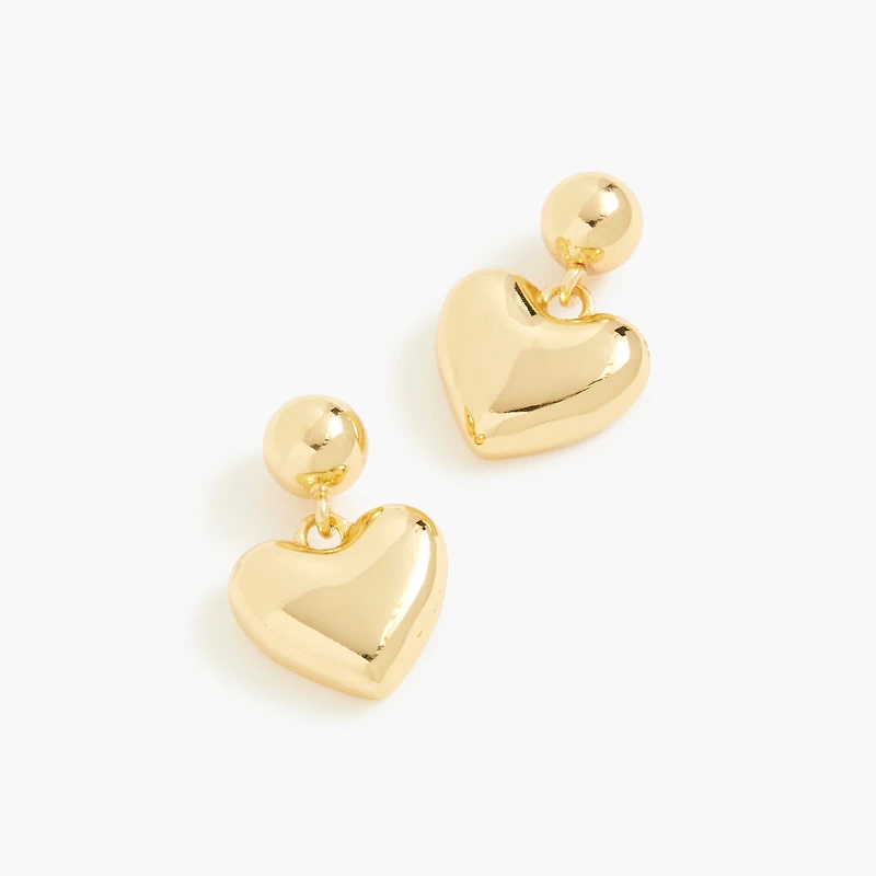Heart statement earrings