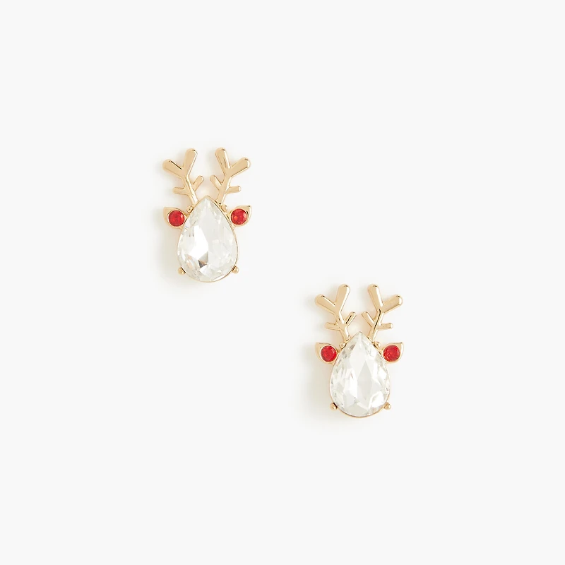 Reindeer stud earrings