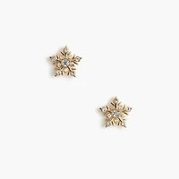 Snowflake stud earrings