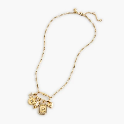 Carabiner charm necklace