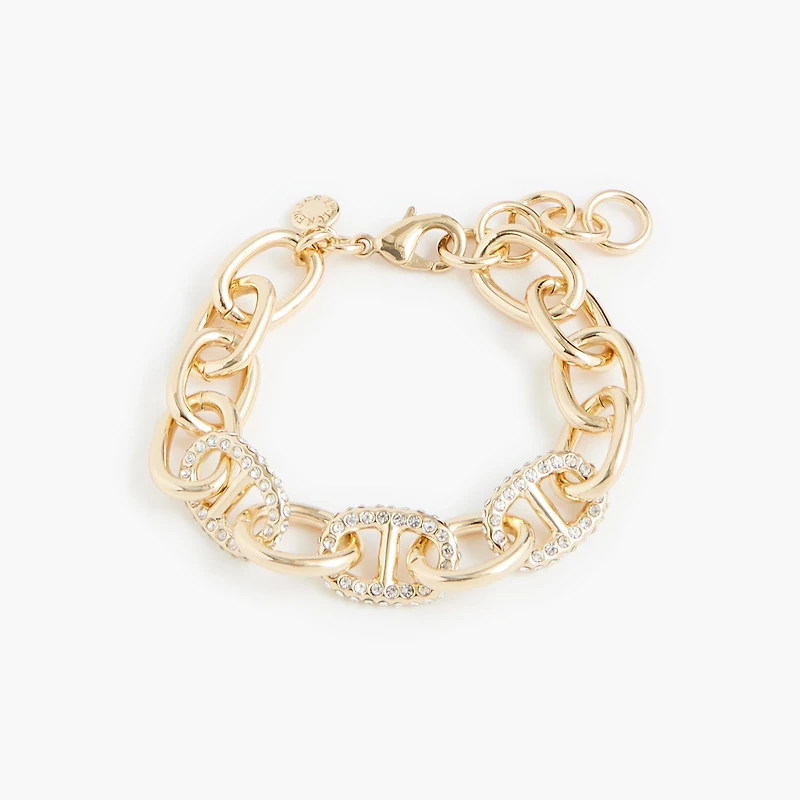 Crystal chainlink bracelet