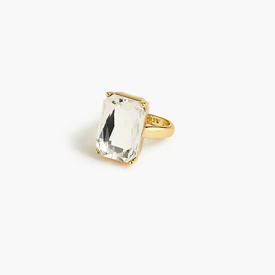 Crystal statement ring