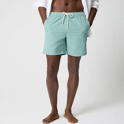 7" mesh-lined swim trunk