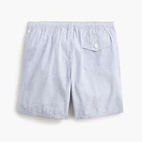 7" seersucker flex swim trunk
