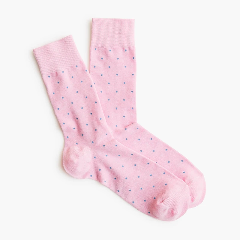 Pink dot socks